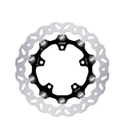 Galfer BRAKE ROTOR FLOATECH WAVE for 2005-2026 SUZUKI Wave® Black Silver Full-Floating Front Two Piece (Floating) Aluminium Stainless Steel
