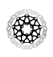 Galfer BRAKE ROTOR FLOATECH WAVE Wave® Black Silver Full-Floating Front Two Piece (Floating) Aluminium Stainless Steel