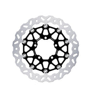 Galfer BRAKE ROTOR FLOATECH WAVE for 2010-2026 TRIUMPH Wave® Black Silver Full-Floating Front Two Piece (Floating) Aluminium Stainless Steel