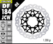 Galfer BRAKE ROTOR FLOATECH WAVE for 2004-2026 KAWASAKI Wave® Black Silver Full-Floating Front Two Piece (Floating) Aluminium Stainless Steel Each