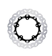 Galfer BRAKE ROTOR FLOATECH WAVE for 2003-2026 YAMAHA Wave® Black Silver Full-Floating Front Two Piece (Floating) Aluminium Stainless Steel