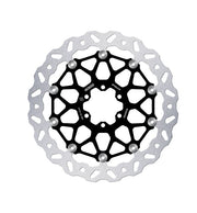 Galfer BRAKE ROTOR FLOATECH WAVE Wave® Black Silver Full-Floating Front Two Piece (Floating) Aluminium Stainless Steel