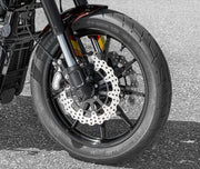 Rick's Motorcycles BRAKE ROTOR FLOATING WAVE DESING for 1999-2022 Harley-Davidson Black Stainless Steel Full-Floating Two Piece (Floating) Each