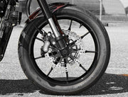 Rick's Motorcycles BRAKE ROTOR FLOATING WAVE DESING for 2005-2025 Harley-Davidson Black Stainless Steel Full-Floating Two Piece (Floating) Each