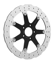 Rick's Motorcycles BRAKE ROTOR FLOATING WAVE DESING for 1999-2022 Harley-Davidson Black Silver Full-Floating Front Two Piece (Floating) Stainless S...