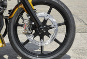 Rick's Motorcycles BRAKE ROTOR FLOATING WAVE DESING for 1999-2022 Harley-Davidson Black Silver Full-Floating Front Two Piece (Floating) Stainless S...