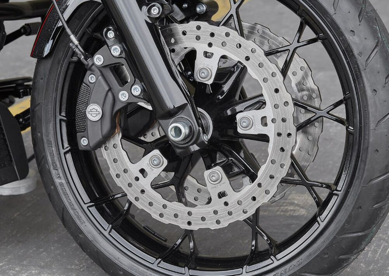 Rick's Motorcycles BRAKE ROTOR FIXED WAVE for 2014-2023 Harley-Davidson Silver Stainless Steel Solid-Mount One Piece (Fixed) #20-W41500017-330