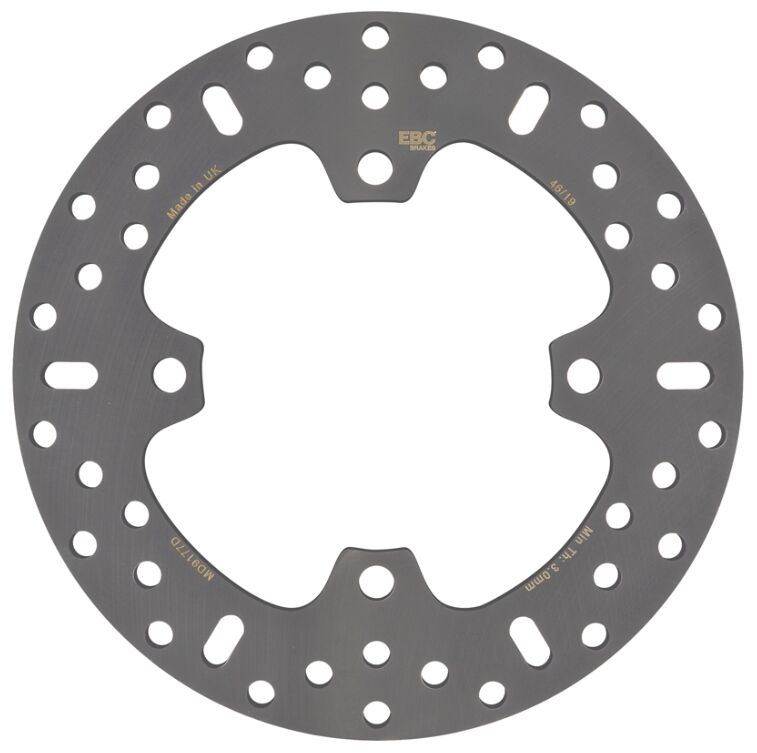 EBC D-Series Round Brake Rotor for 2018-2026 HONDA D Series Stainless Steel Solid-Mount Front Left One Piece (Fixed)