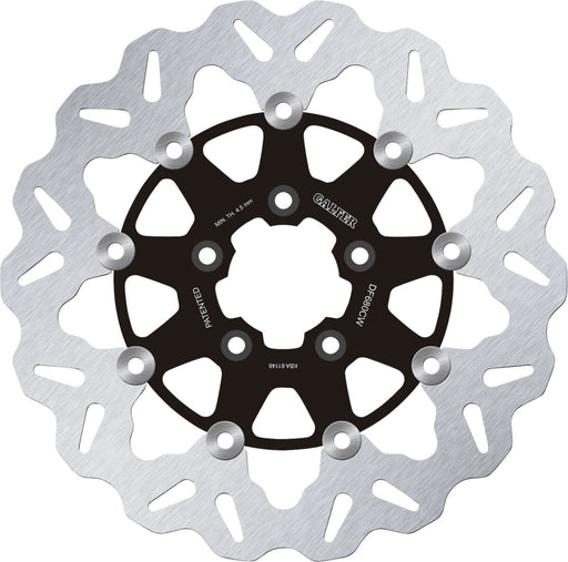 Galfer Brake Rotor for 1986-2017, 2022-2023 Harley-Davidson Black Silver Front Floating