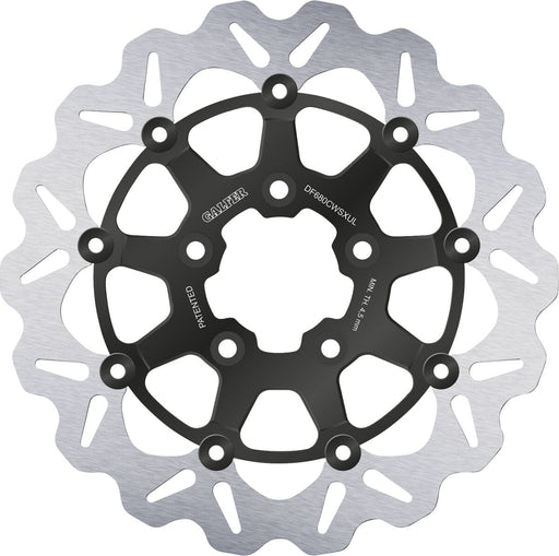 Galfer Brake Rotor for 1986-2017, 2022-2023 Harley-Davidson Black Silver Front Floating
