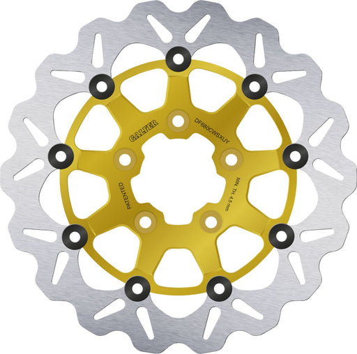 Galfer Brake Rotor for 1986-2017, 2022-2023 Harley-Davidson Gold Silver Front Floating