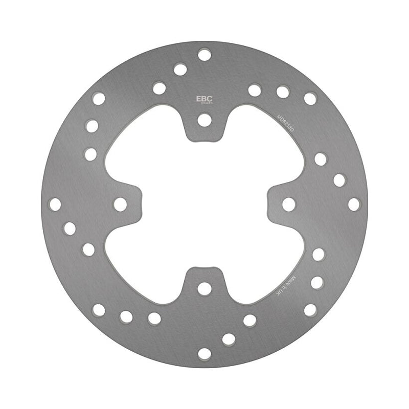 EBC Round D-Series Fixed Offroad Brake Rotor for 2003-2010 POLARIS Silver Solid-Mount Rear One Piece (Fixed) Stainless Steel
