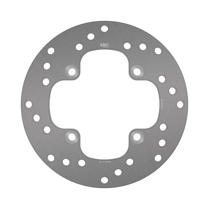 EBC Round D-Series Fixed Offroad Brake Rotor for 2003-2015 CAN AM (BRP) Silver Solid-Mount Front Front Left One Piece (Fixed) Stainless Steel