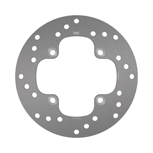 EBC Round D-Series Fixed Offroad Brake Rotor for 2003-2015 CAN AM (BRP) Silver Solid-Mount Front Front Left One Piece (Fixed) Stainless Steel