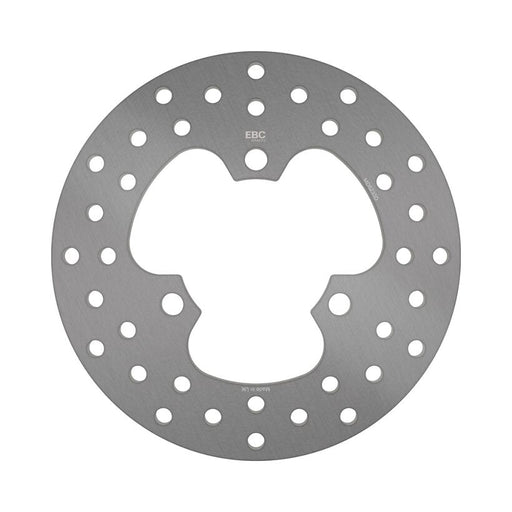 EBC Round D-Series Fixed Offroad Brake Rotor for 2004-2009 HONDA TRX 450 Silver Solid-Mount Rear One Piece (Fixed) Stainless Steel
