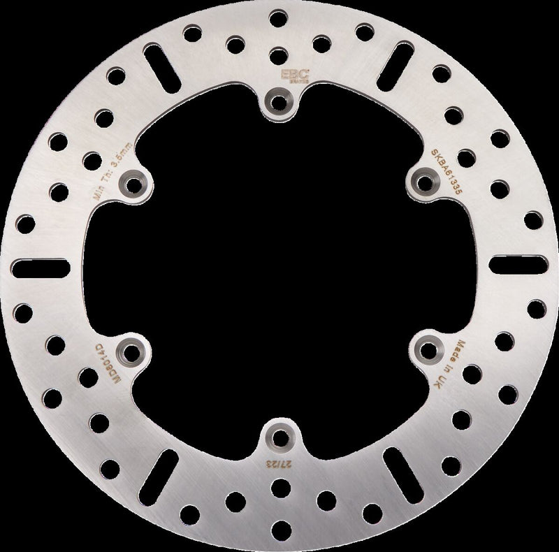 EBC Brake Rotor D Series Zinc Solid-Mount Rear One Piece (Fixed) Heat-Treated Carbon Steel