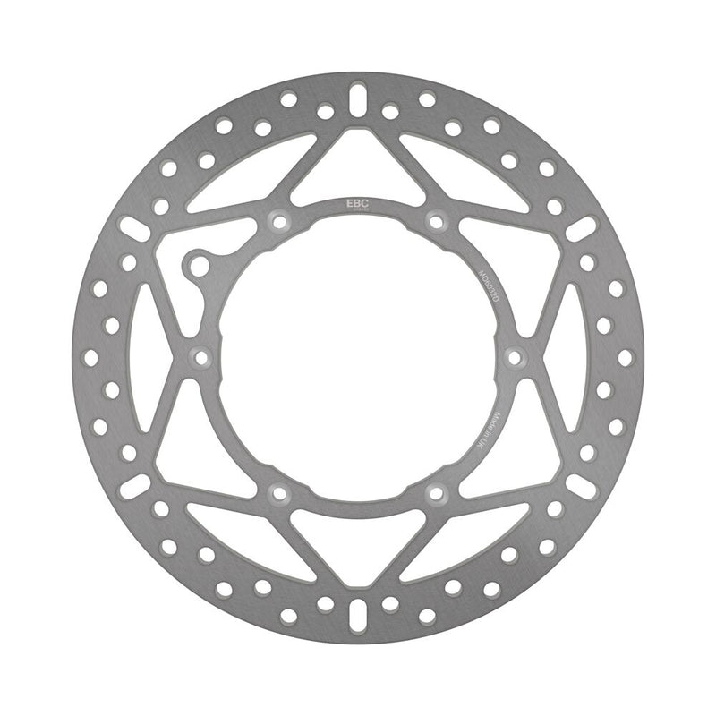 EBC Round D-Series Fixed Offroad Brake Rotor D Series Silver Stainless Steel Solid-Mount Front One Piece (Fixed) #MD6032D