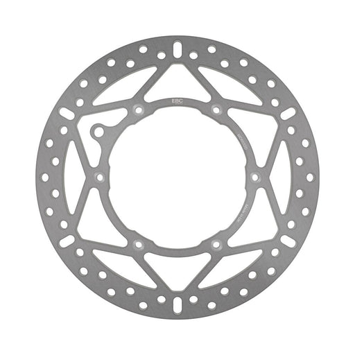 EBC Round D-Series Fixed Offroad Brake Rotor D Series Silver Stainless Steel Solid-Mount Front One Piece (Fixed)