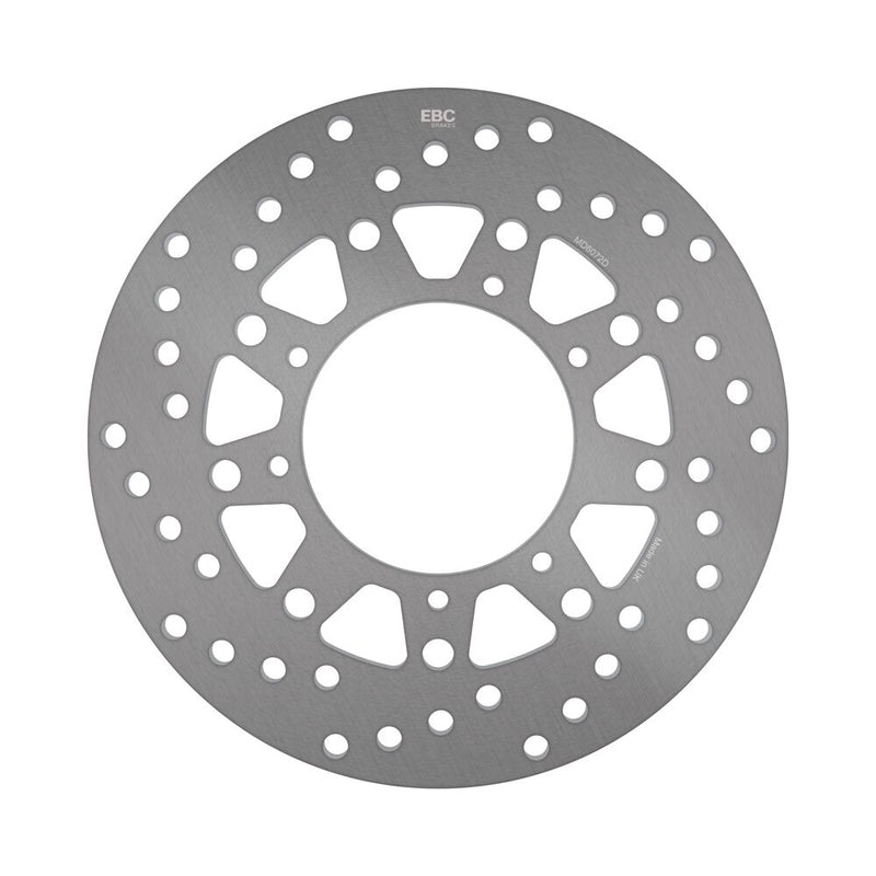 EBC Round D-Series Fixed Offroad Brake Rotor for 1987-2003 YAMAHA D Series Gold Zinc Solid-Mount Rear One Piece (Fixed) Heat-Treated Carbon Steel