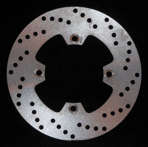 EBC Round D-Series Fixed Offroad Brake Rotor for 1988-1989, 1991-2007 HONDA D Series Silver Stainless Steel Solid-Mount Rear One Piece (Fixed) Heat...