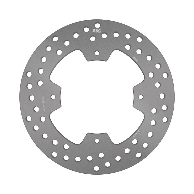 EBC Round D-Series Fixed Offroad Brake Rotor for 1988-2000, 2005-2007 HONDA D Series Gold Zinc Solid-Mount Rear One Piece (Fixed) Heat-Treated Carb...