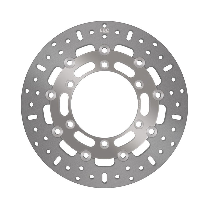 EBC Round D-Series Fixed Offroad Brake Rotor for 1991-2002 SUZUKI D Series Silver Stainless Steel Full-Floating Front One Piece (Fixed) Aluminium
