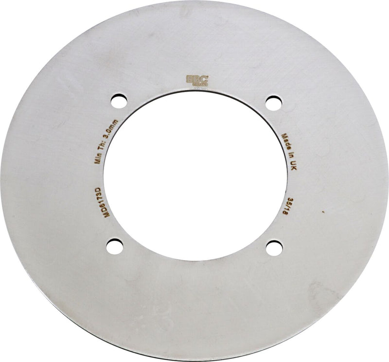 EBC MD Series ATV Brake Rotor Unfinished Front Rear One Piece (Fixed) Heat-Treated Carbon Steel