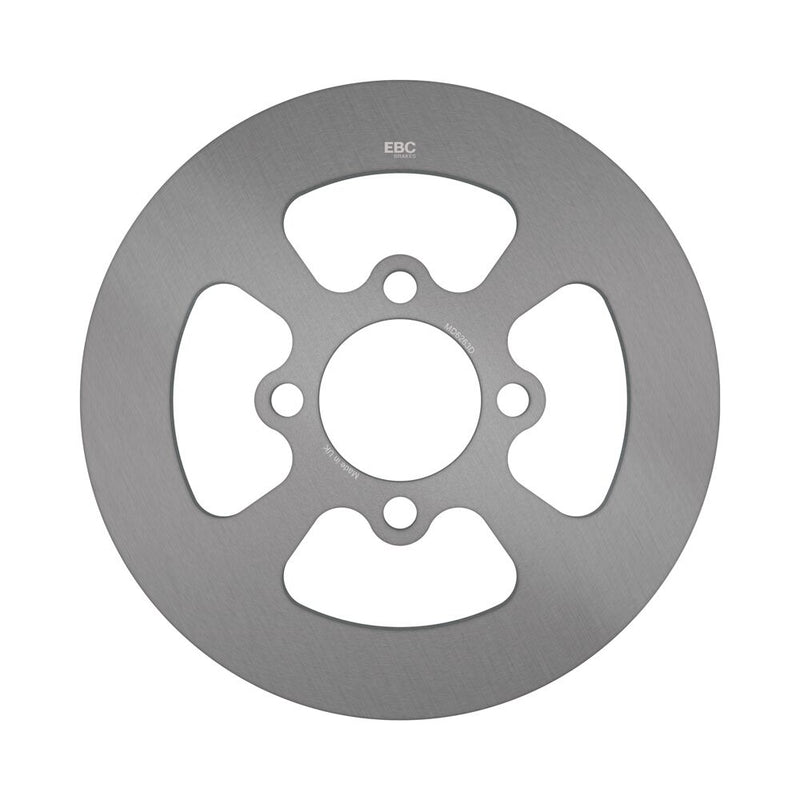 EBC D-Series Round Brake Rotor for 2006-2014 YAMAHA D Series Silver Zinc Solid-Mount Rear One Piece (Fixed) Heat-Treated Carbon Steel