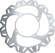 EBC CX Extreme™ Motocross Brake Rotors for 1989-2007 KAWASAKI CX Extreme Series Silver Solid-Mount Front Left One Piece (Fixed) Stainless Steel