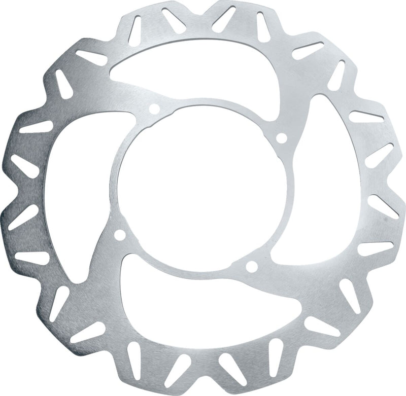 EBC CX Extreme™ Motocross Brake Rotors for 1989-2007 KAWASAKI CX Extreme Series Silver Solid-Mount Front Left One Piece (Fixed) Stainless Steel