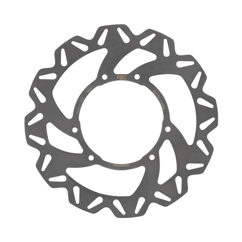 EBC CX Extreme™ Motocross Brake Rotors CX Extreme Series Silver Front Left One Piece (Fixed) Stainless Steel