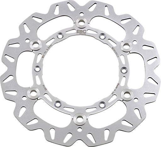 EBC CX Extreme™ Motocross Brake Rotors for 2001-2020 YAMAHA CX Extreme Series Silver Full-Floating Front Left Two Piece (Floating) Stainless Steel...