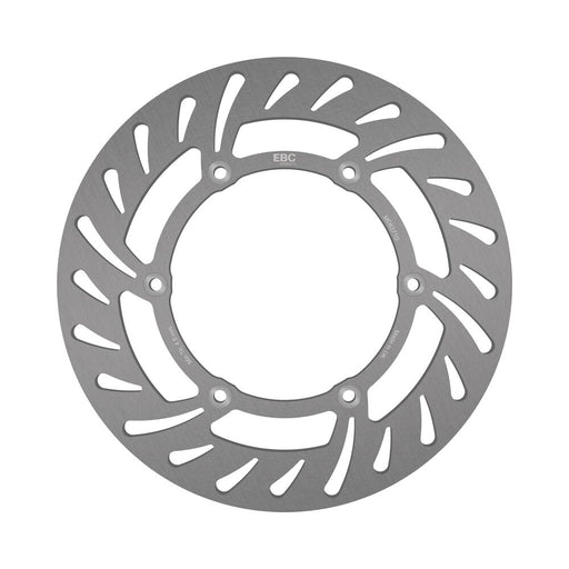 EBC Round D-Series Fixed Offroad Brake Rotor for 1994-2007 KTM D Series Silver Stainless Steel Solid-Mount Rear One Piece (Fixed)