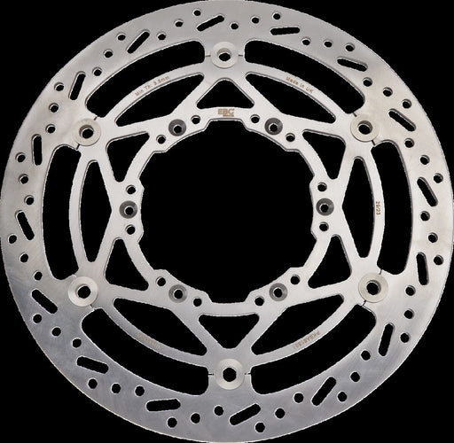 EBC Brake Rotor for 2005-2009 SUZUKI DR-Z 400 SM D Series Silver Full-Floating Front Right Two Piece (Floating) Stainless Steel