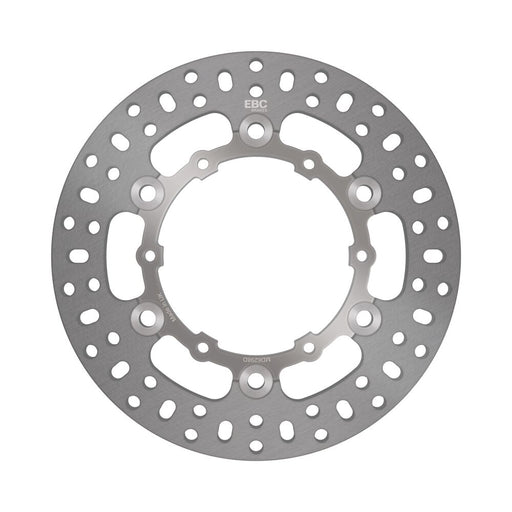 EBC Round D-Series Fixed Offroad Brake Rotor for 2006-2015 KTM D Series Silver Stainless Steel Full-Floating Rear One Piece (Fixed) Aluminium