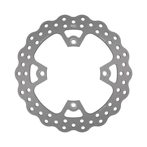 EBC Supercross Contour Series Brake Rotors for 2006-2012 BETA D Series Silver Stainless Steel Solid-Mount Rear One Piece (Fixed)