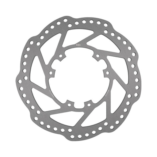 EBC Supercross Contour Series Brake Rotors for 2012-2026 HONDA CRF D Series Silver Stainless Steel Solid-Mount Front One Piece (Fixed)