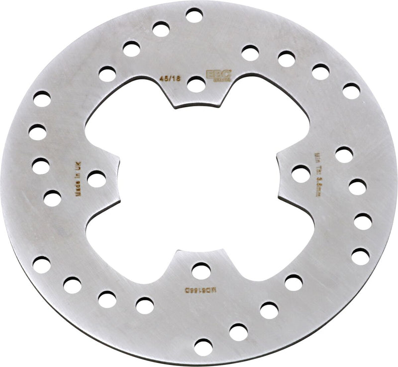 EBC MD Series ATV Brake Rotor for 1998-2009 POLARIS Silver Front One Piece (Fixed) Stainless Steel