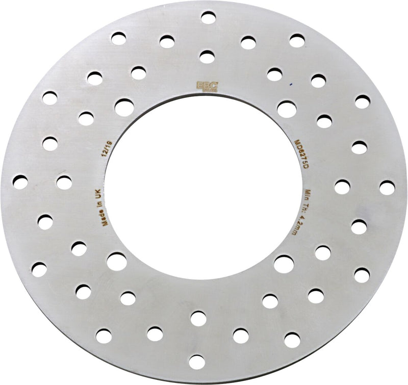 EBC MD Series ATV Brake Rotor for 2005-2024 POLARIS Silver Rear One Piece (Fixed) Stainless Steel