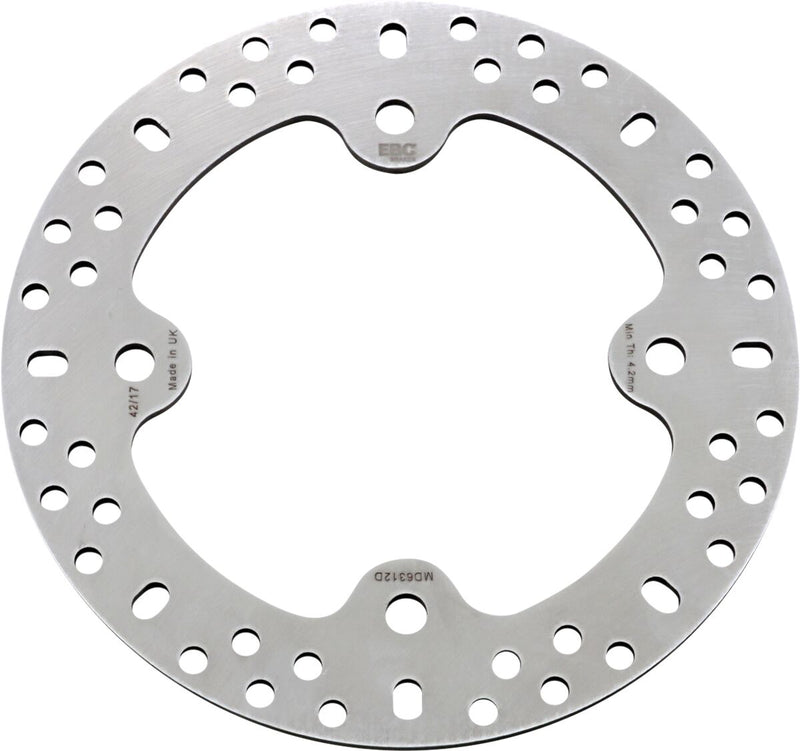 EBC MD Series ATV Brake Rotor for 2008-2014 POLARIS RANGER RZR Silver Front One Piece (Fixed) Stainless Steel