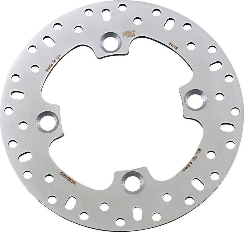 EBC MD Series ATV Brake Rotor for 2009-2020 POLARIS Silver Front Rear One Piece (Fixed) Stainless Steel