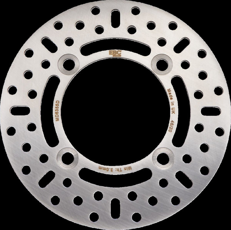 EBC Brake Rotor for 2012-2015 SUZUKI LT-A D Series Silver Solid-Mount Front One Piece (Fixed) Stainless Steel