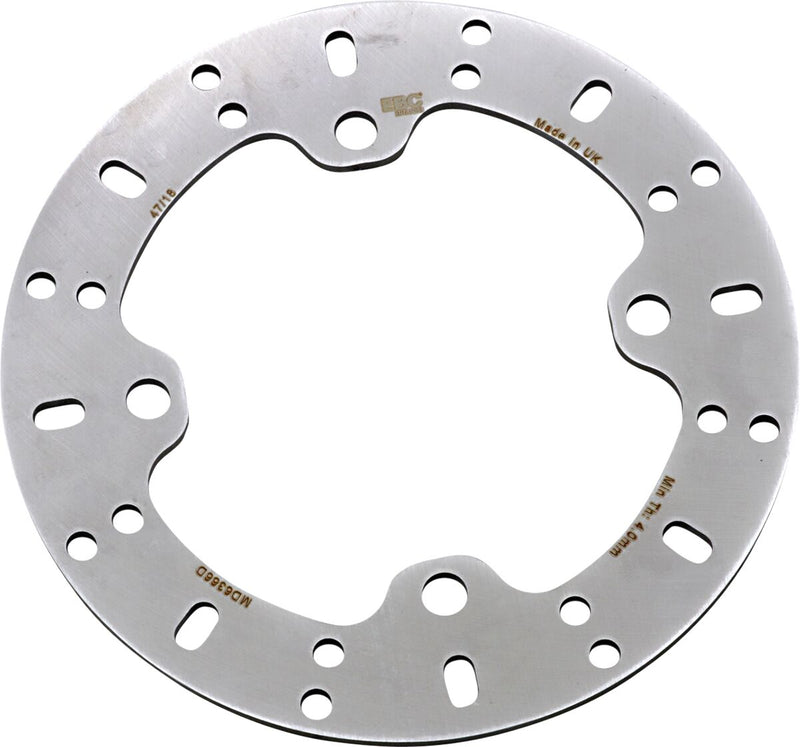 EBC MD Series ATV Brake Rotor for 2011-2019 CAN AM (BRP) Silver Front Rear One Piece (Fixed) Stainless Steel