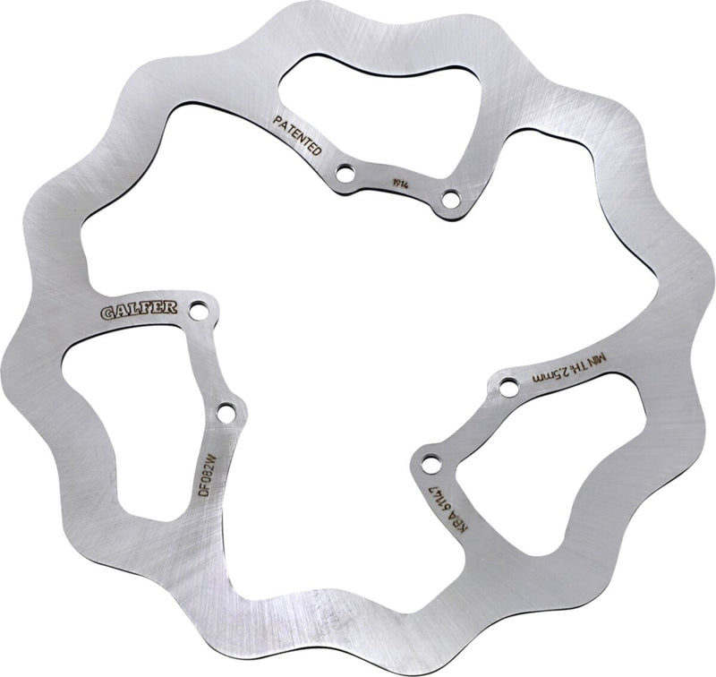 Galfer Brake Rotor Raw Front One Piece (Fixed) 420 High-Carbon Stainless Steel
