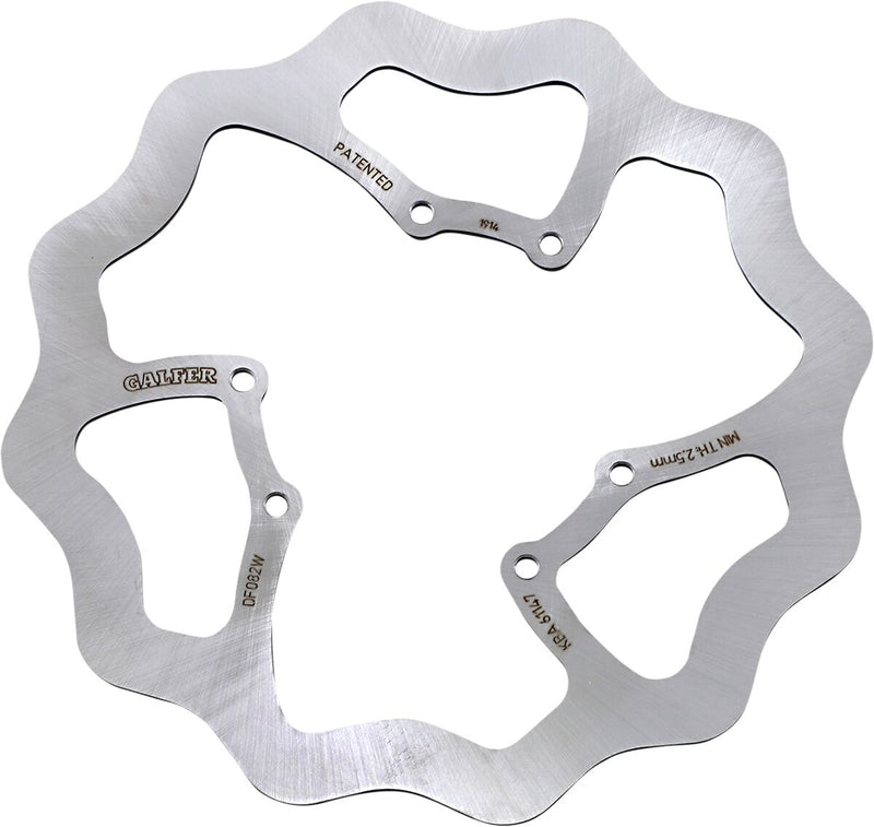 Galfer Brake Rotor Raw Front One Piece (Fixed) 420 High-Carbon Stainless Steel Each