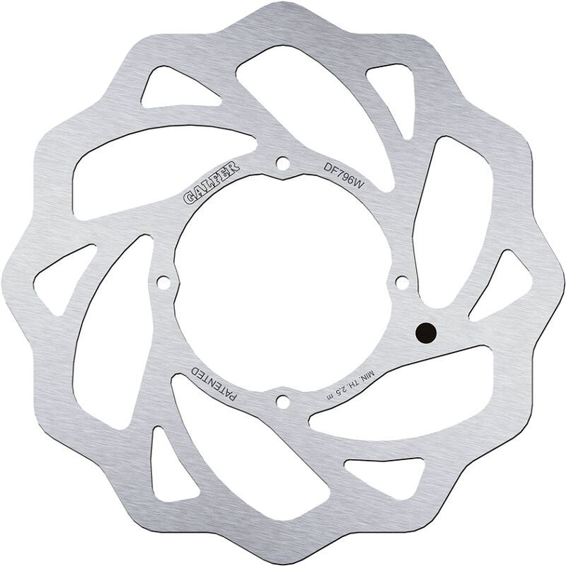 Galfer Wave® Brake Rotor for 2012-2023 KTM FREERIDE Silver Stainless Steel Solid-Mount Front One Piece (Fixed)