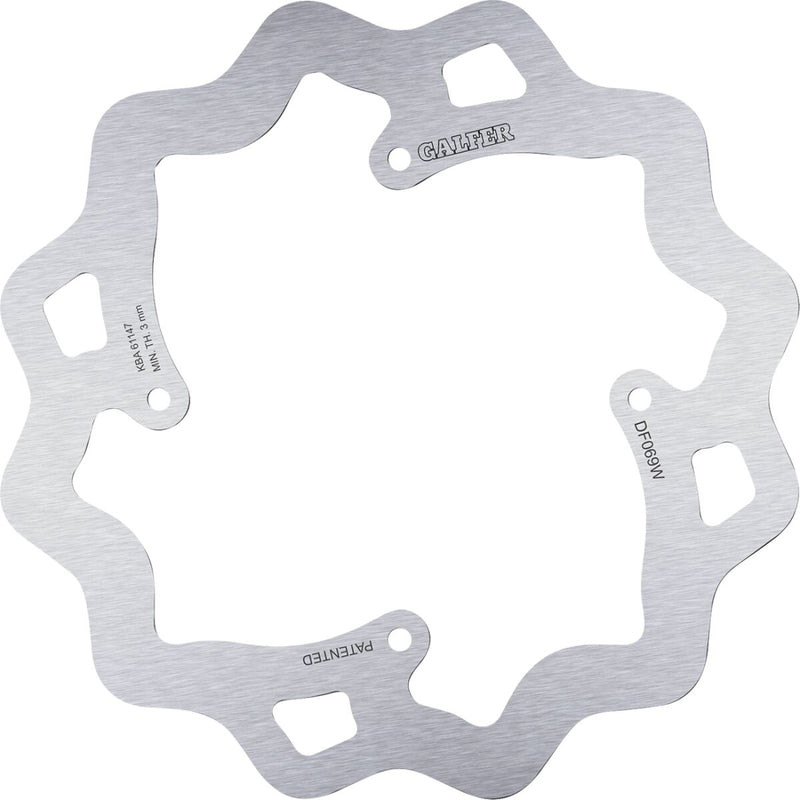 Galfer Brake Rotor Raw Rear Standard 420 High-Carbon Stainless Steel