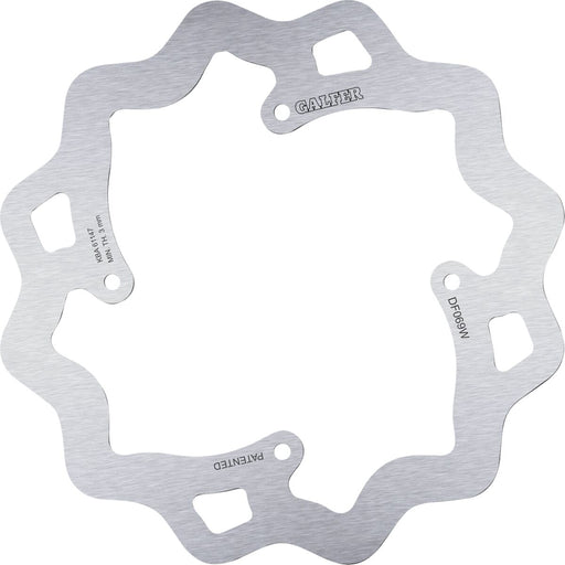 Galfer Brake Rotor Raw Rear Standard 420 High-Carbon Stainless Steel