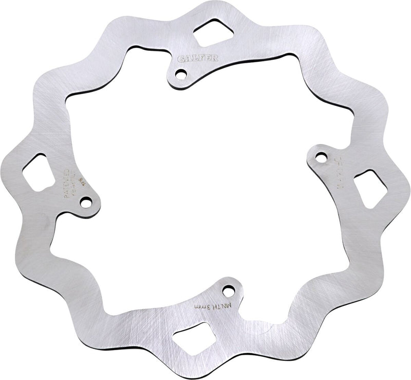 Galfer Brake Rotor Raw Rear Standard 420 High-Carbon Stainless Steel Each