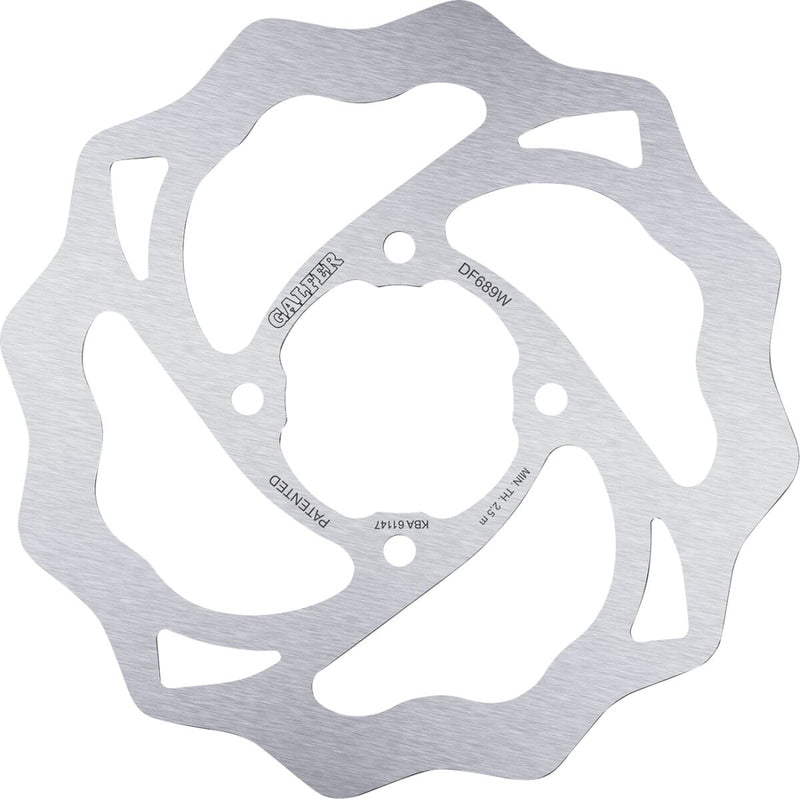 Galfer Brake Rotor Raw Rear Standard 420 High-Carbon Stainless Steel